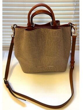 Dooney & Bourke Barlow Taupe Bucket Bag Tote